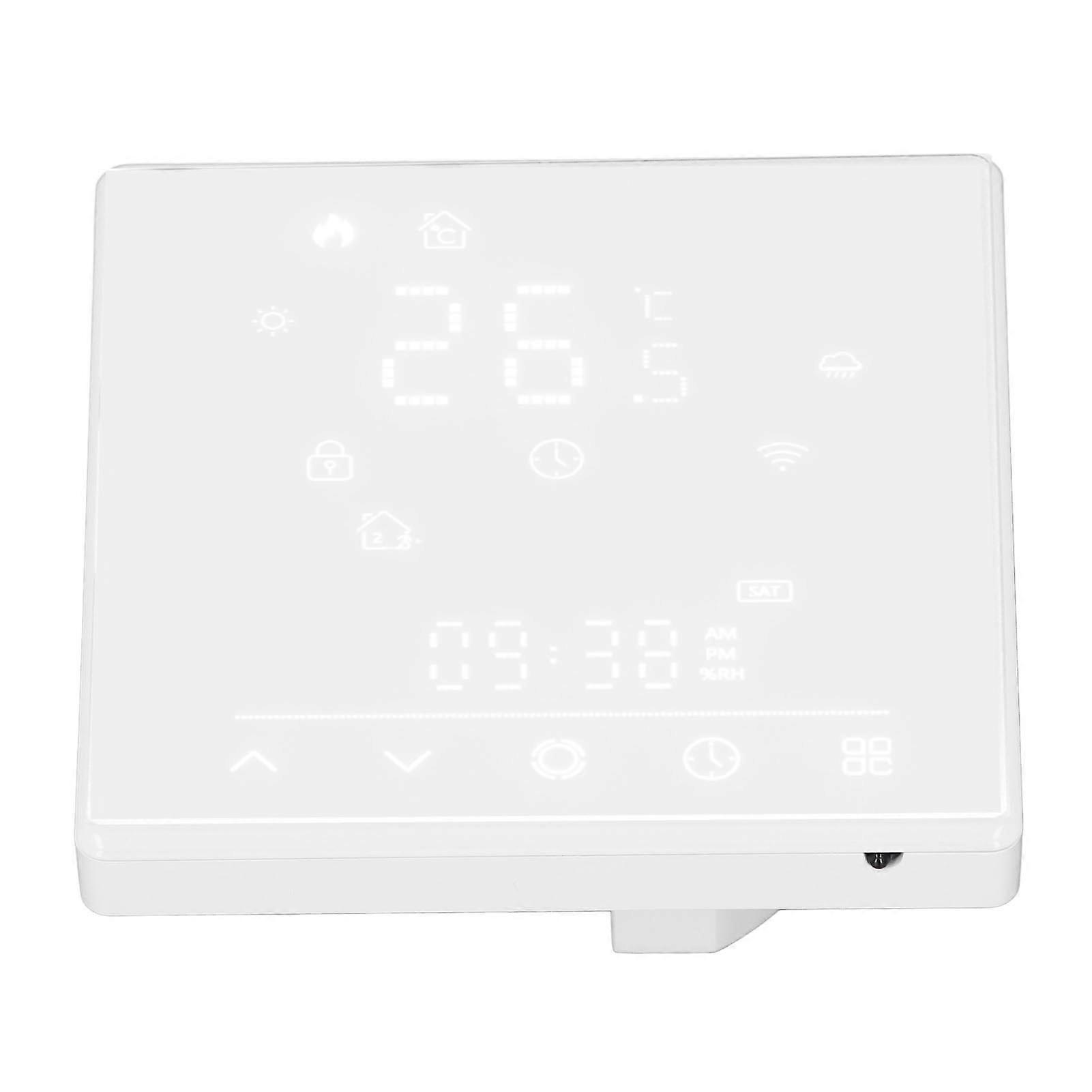 Smart Thermostat 5A Home Water Underfloor Heating Temperature Controller 95-240V AC White 