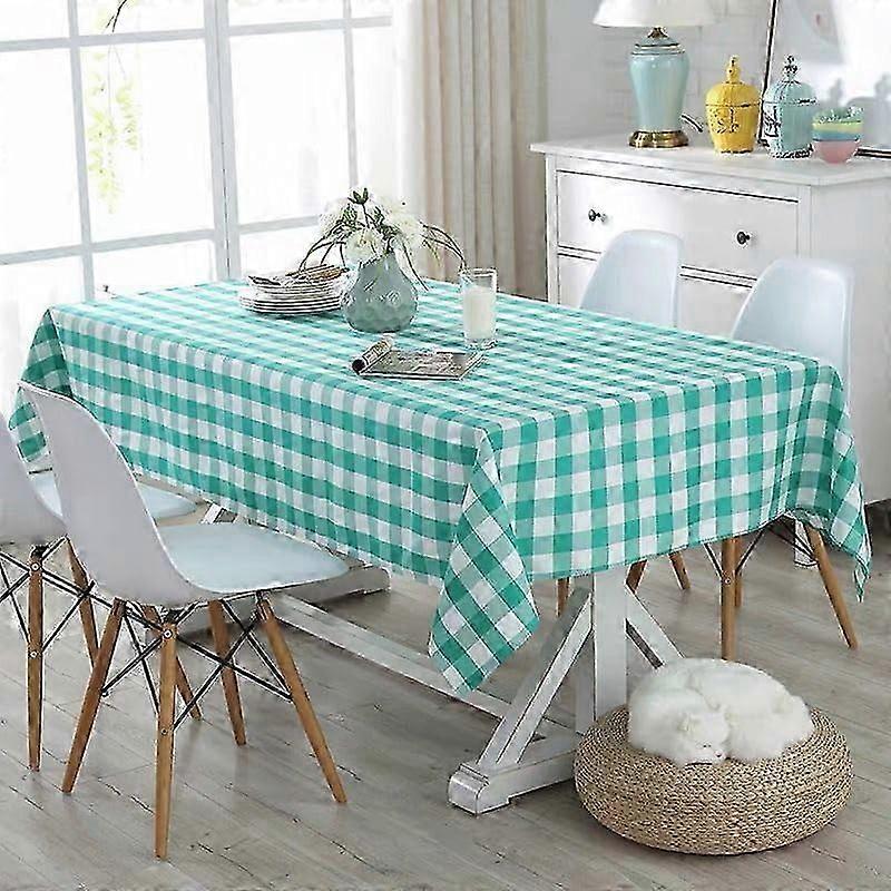 Checkered Tablecloth, Vibrant Colors, Multiple Sizes, Premium Smooth Non-Wrinkle, for Square, Round Tables, Picnics, Compatible with Western Cuisine