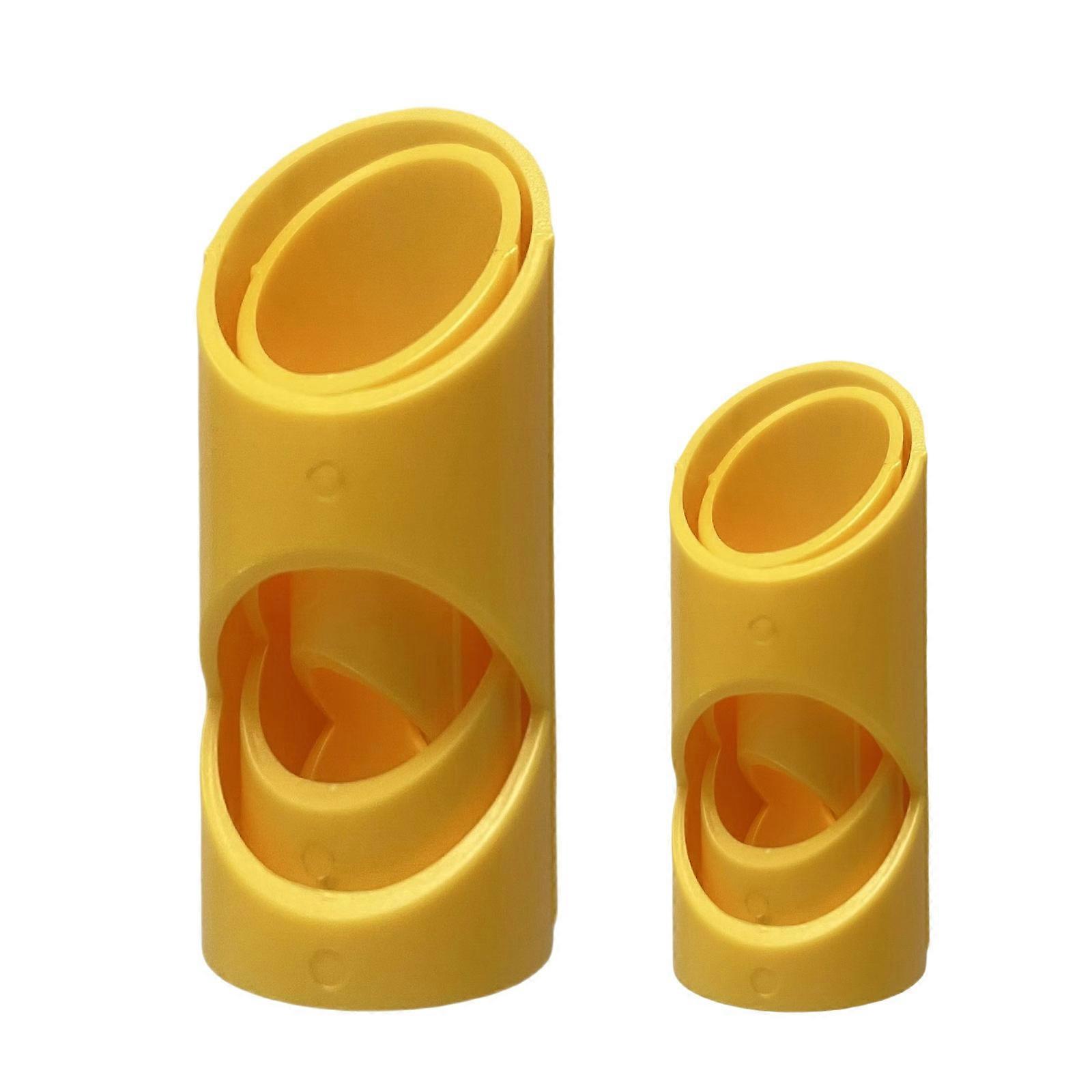 Professional Different Measurements HVAC Pipe Insulation Cutting Kit 6Pcs Various Size ABS Slicers With Depth Indicators  Yellow