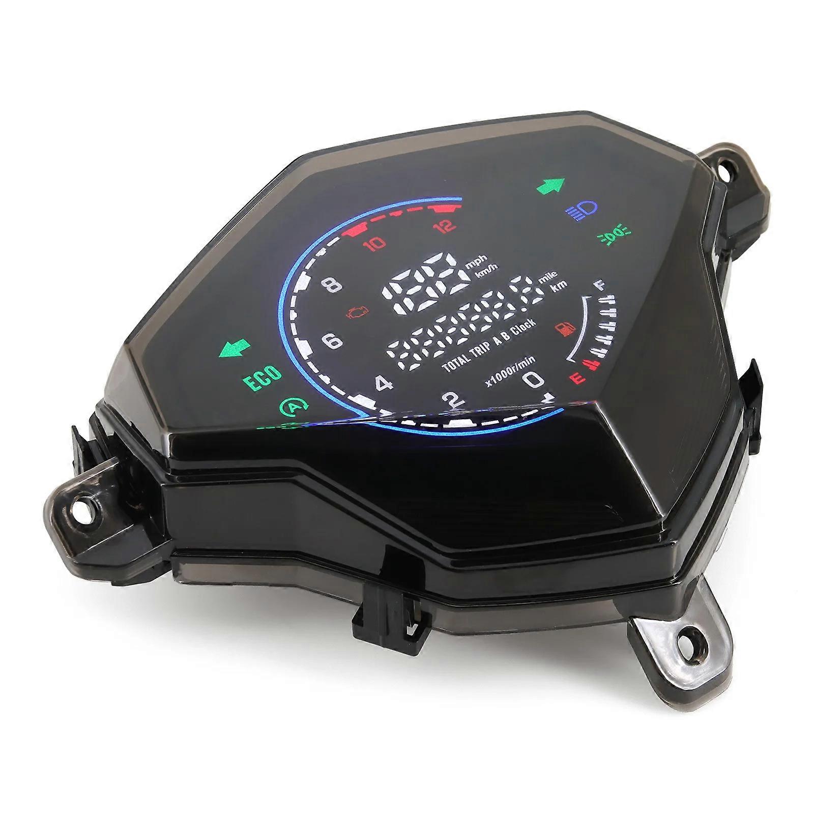 Digital Speedometer Tachometer Motorcycle Instrument Cluster Dashboard Waterproof Mileage Indicator for Mio 125/i125/110 Multicolor