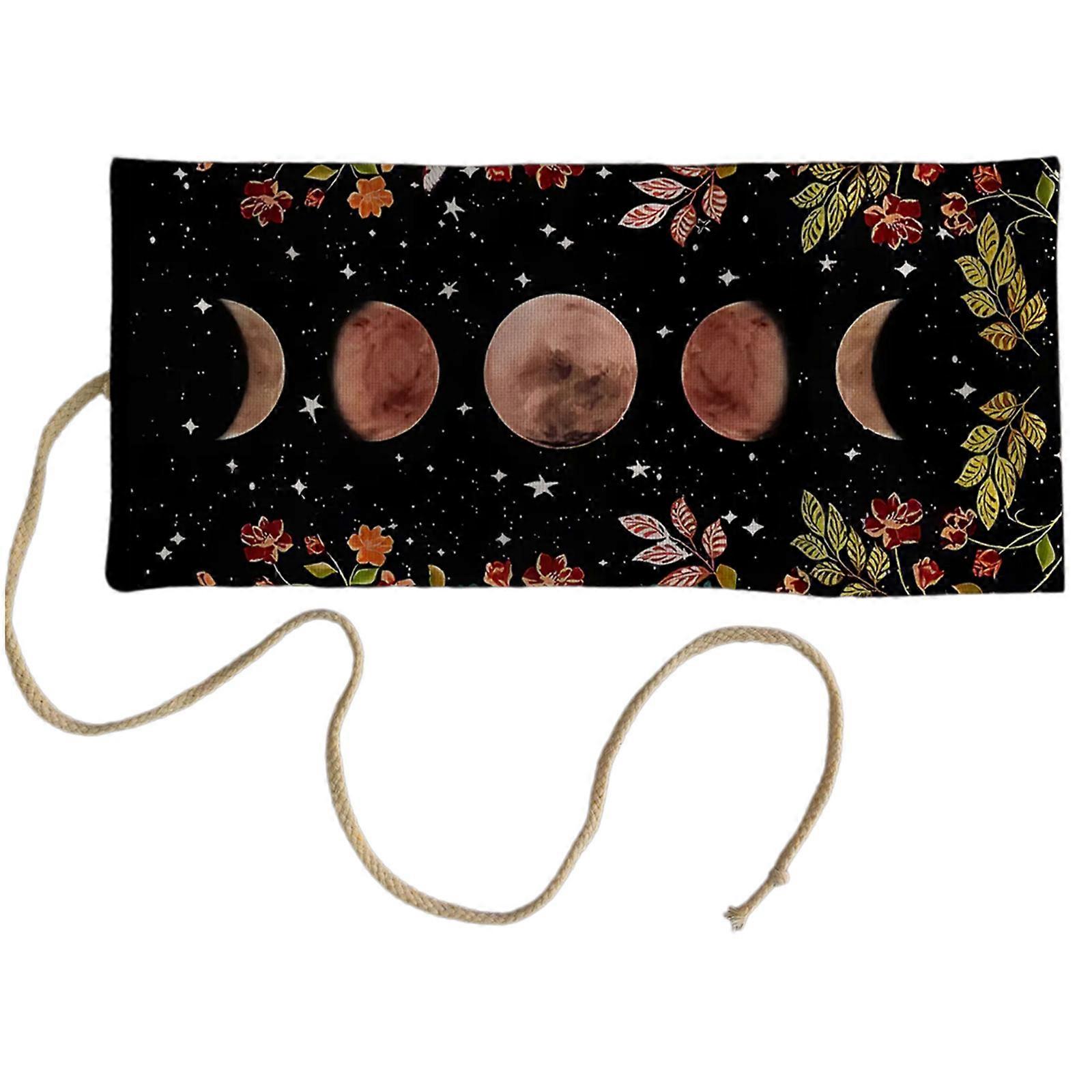 Artistic Tarots Deck Protectors Bag Premium Poly Linen Blend Durability Construction For Card Preservations Multicolor