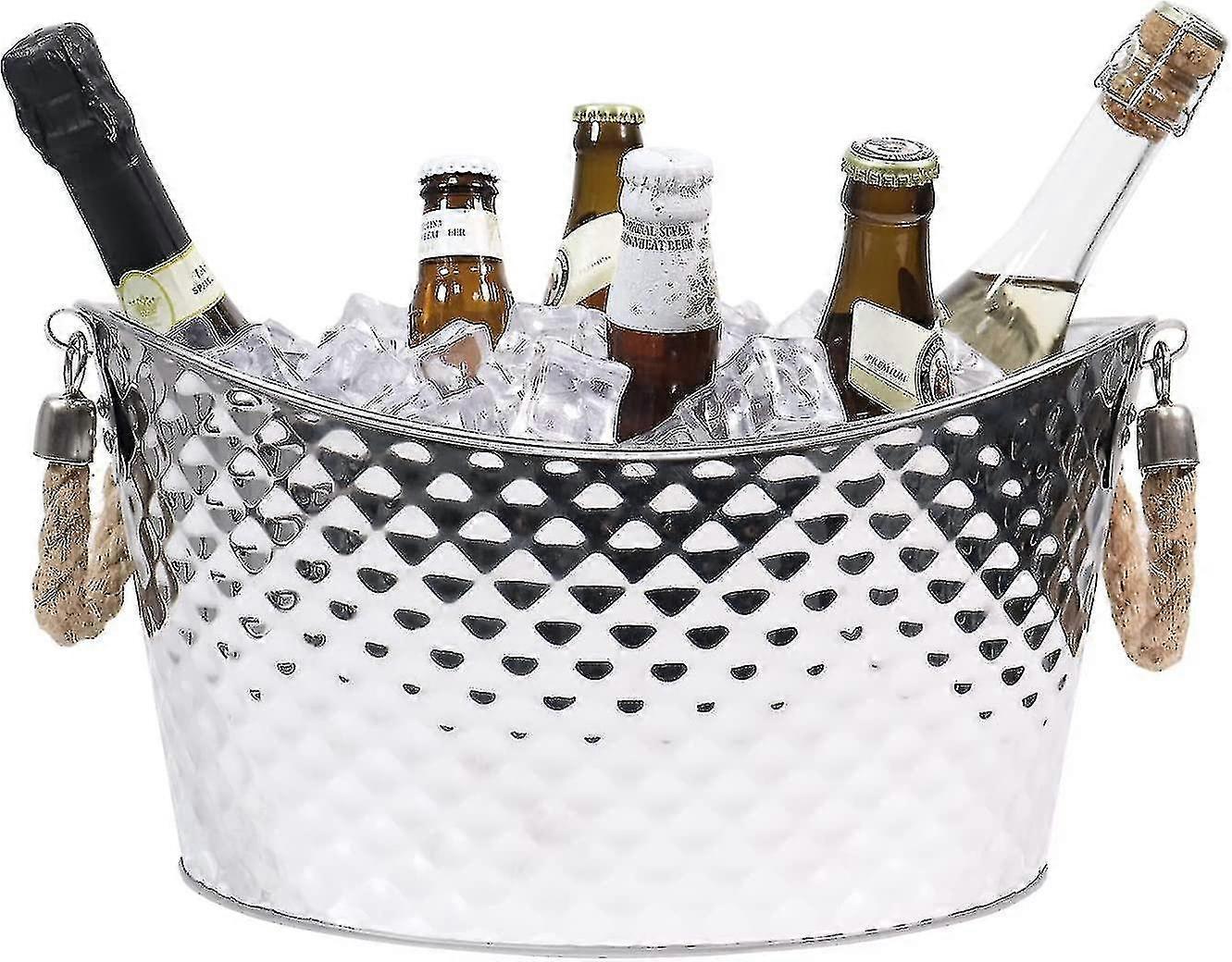 9L Champagnerkühler Eimer mit ergonomischen Griffen