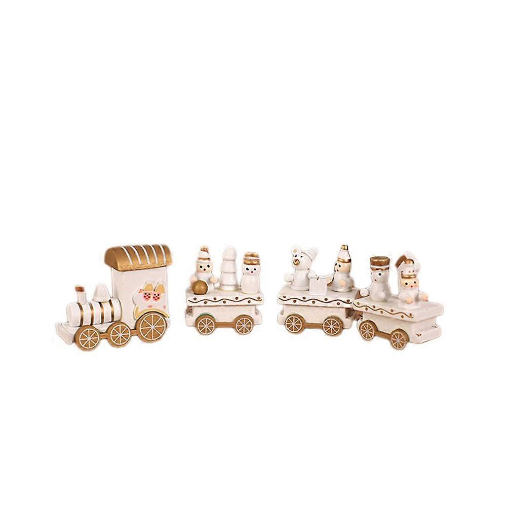 Charming Wooden Christmas Train : 3 Carriages for Festive Decor & Presenting!