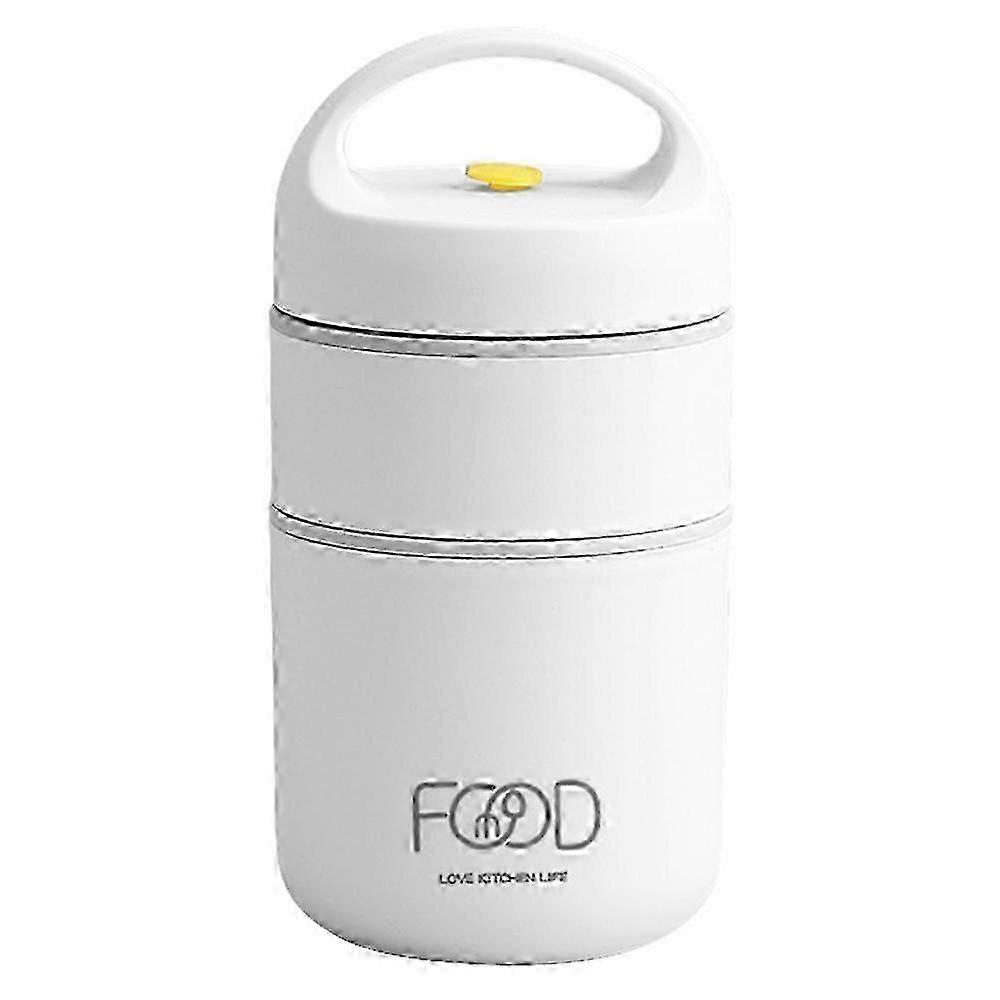 Portable Double Layer Lunch Box Pp 304 Stainless Steel Insulated Food Container