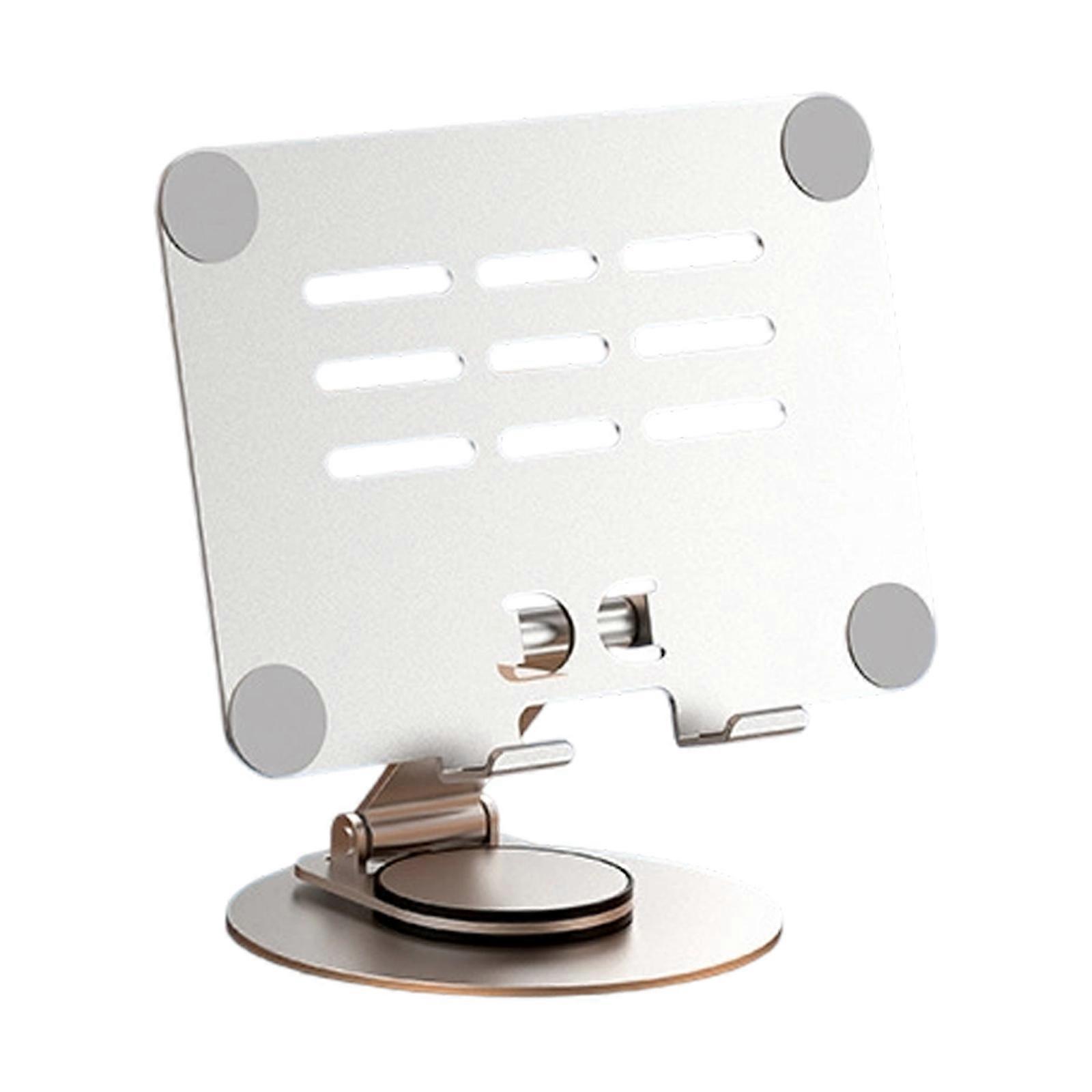 360 Rotation Tablet Stand With Sturdy Metal Construction And Clear Acrylic Platform For Any Workspaces Multicolor