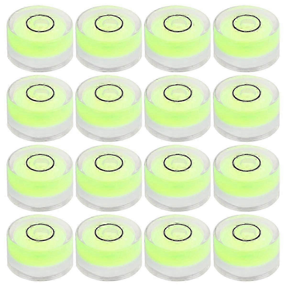 Mini Bubble Level Circular Diameter 15Mm Flat Height 6Mm Adjusting Tool Surface Leveling 16Pcs