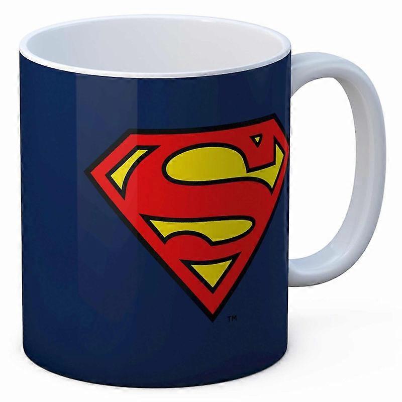 Superman Logo Coffee Mug, Ceramic, 11 oz Capacity