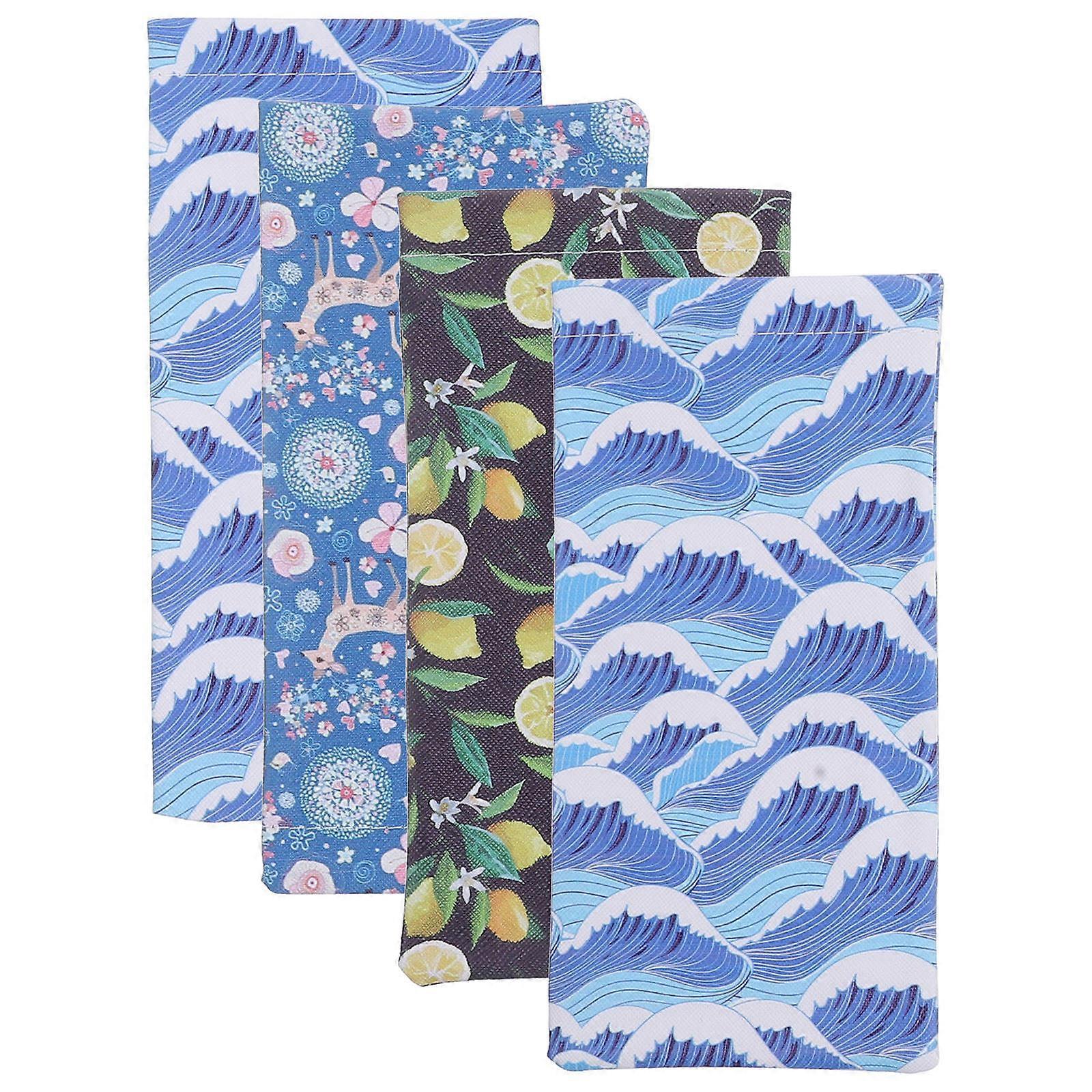 Glasses Bag PU Storage Organizer for Eyewear Holder 4Pcs