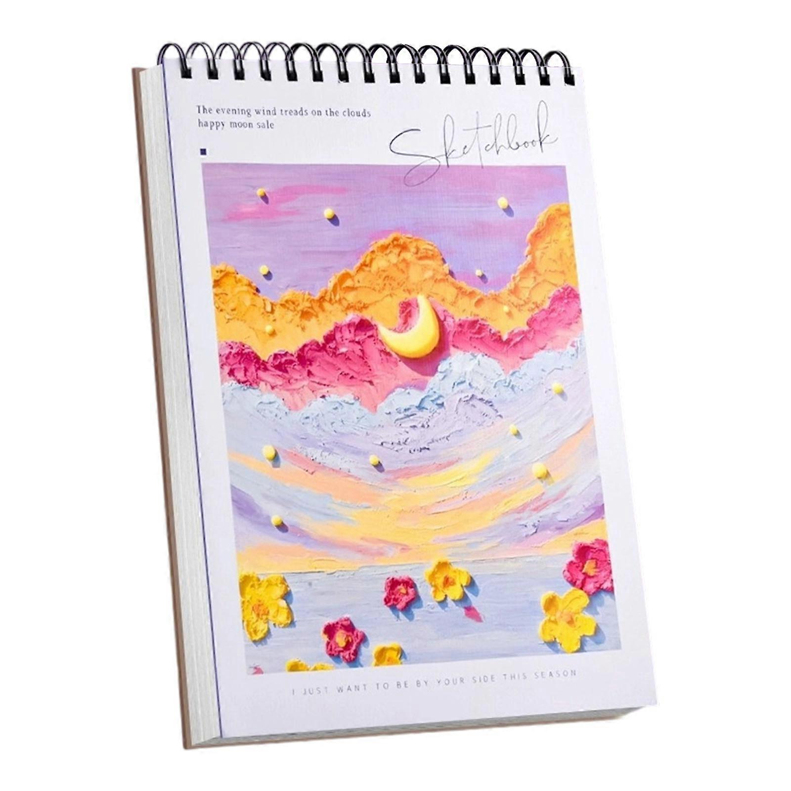 Friendly Drawing Paper Sketchbook A4 Size For Professional Sketching  Purple