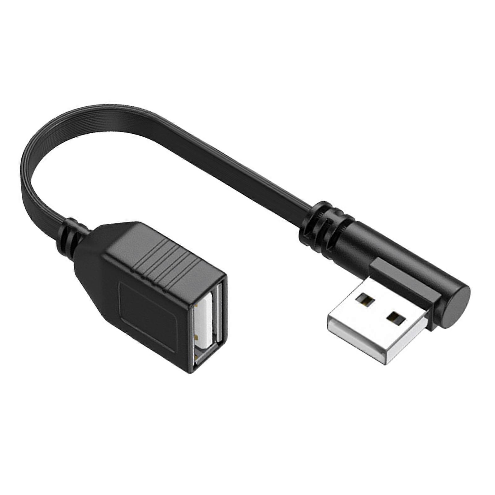 Space Saving 90 Degree USB Extender USB2.0 Extension Cable for Webcam Camera Phone Mouse Keyboard Printer Drive Multicolor