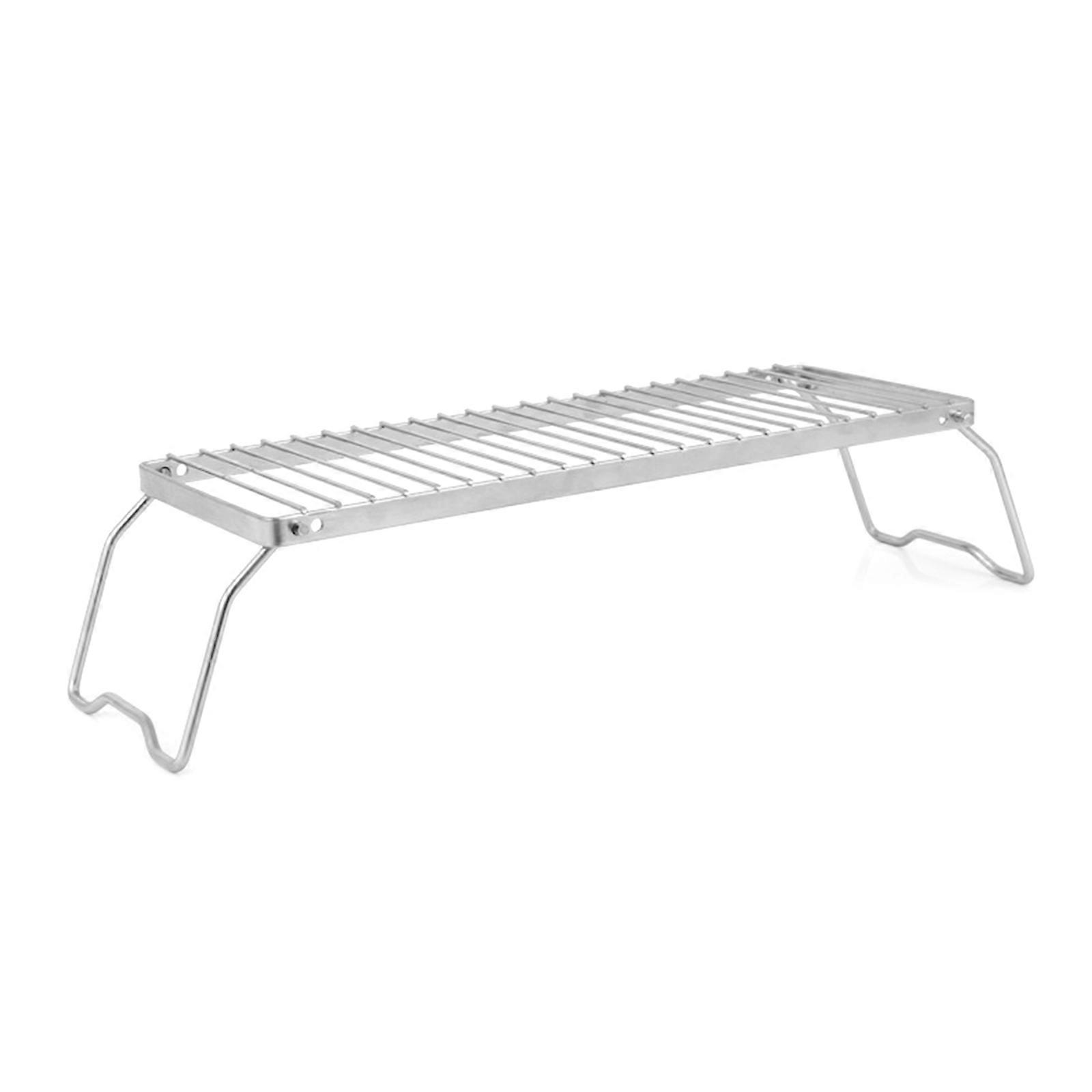 Folding Barbecue Table Stainless Steels Foldable Table Practical Camp Tables Foldable Camping Equipment Stove Multicolor