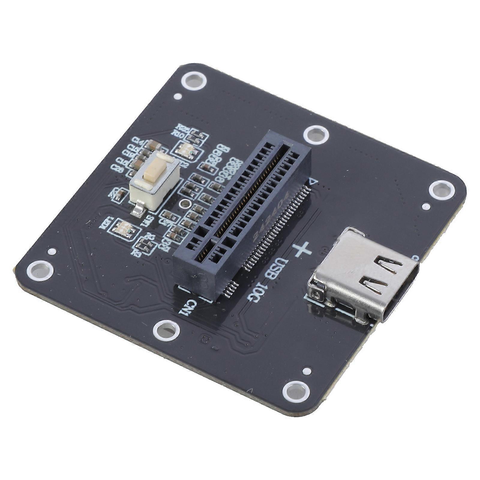 M.2 NVMe Solid Hard Disk Enclosure Adapter Card JMS583 NGFF Protocol Type-C USB3.1 Gen2 1000+Mb/s M.2 SSD Converter Multicolor