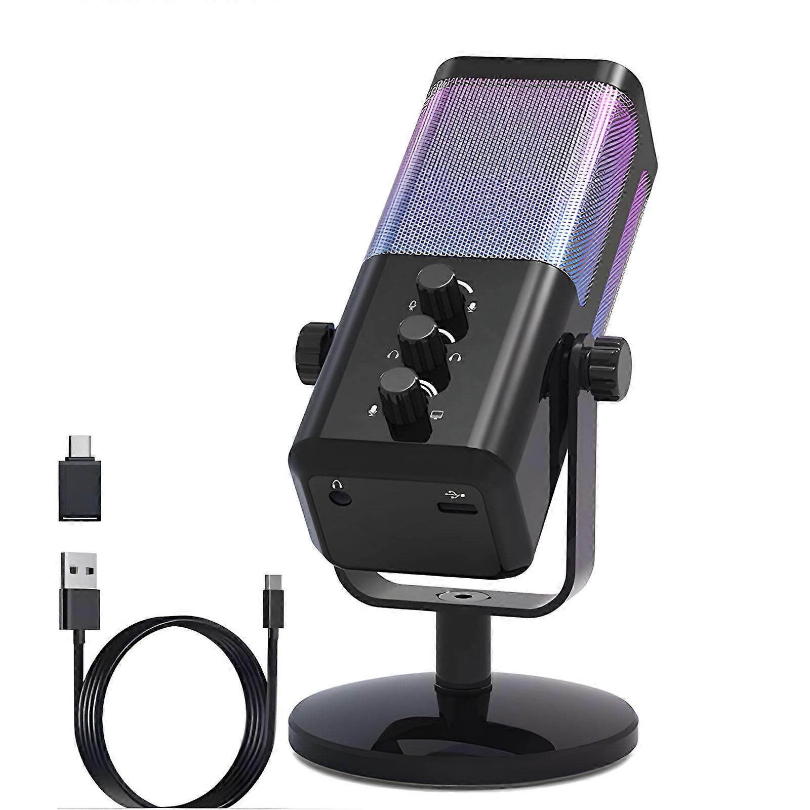 Wide Compatibility Streaming Microphone 192kHz Detachable 180cm Cable Color Customization For Gamers Content Creators Multicolor