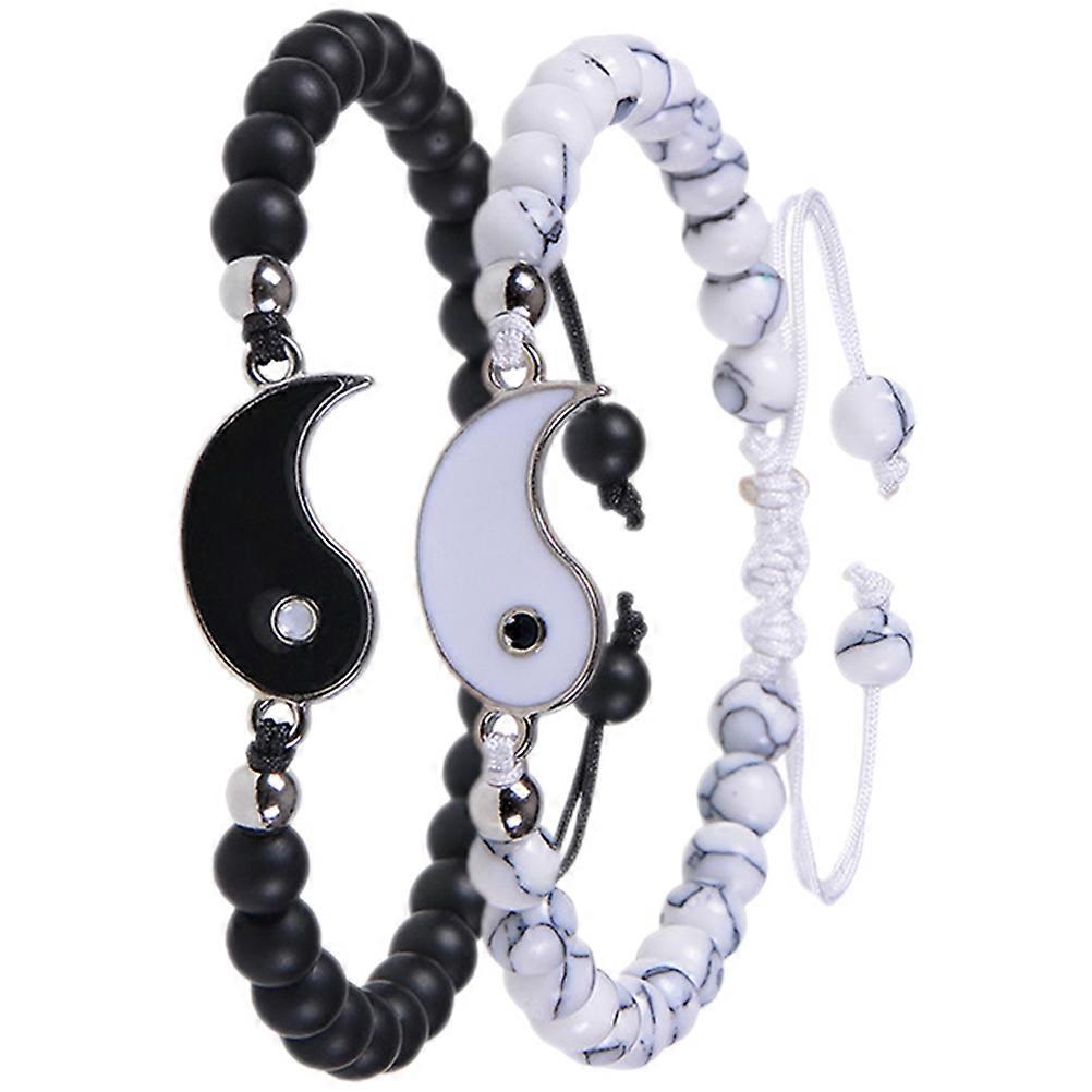 Yin Yang Bracelet Couples Bracelets for Praying 1Pair Unique Design