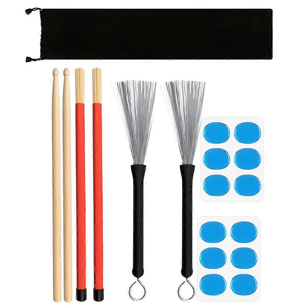 Drum Grooming 1 Set Drum Sticks Practical Application Assorted Color Sound Control