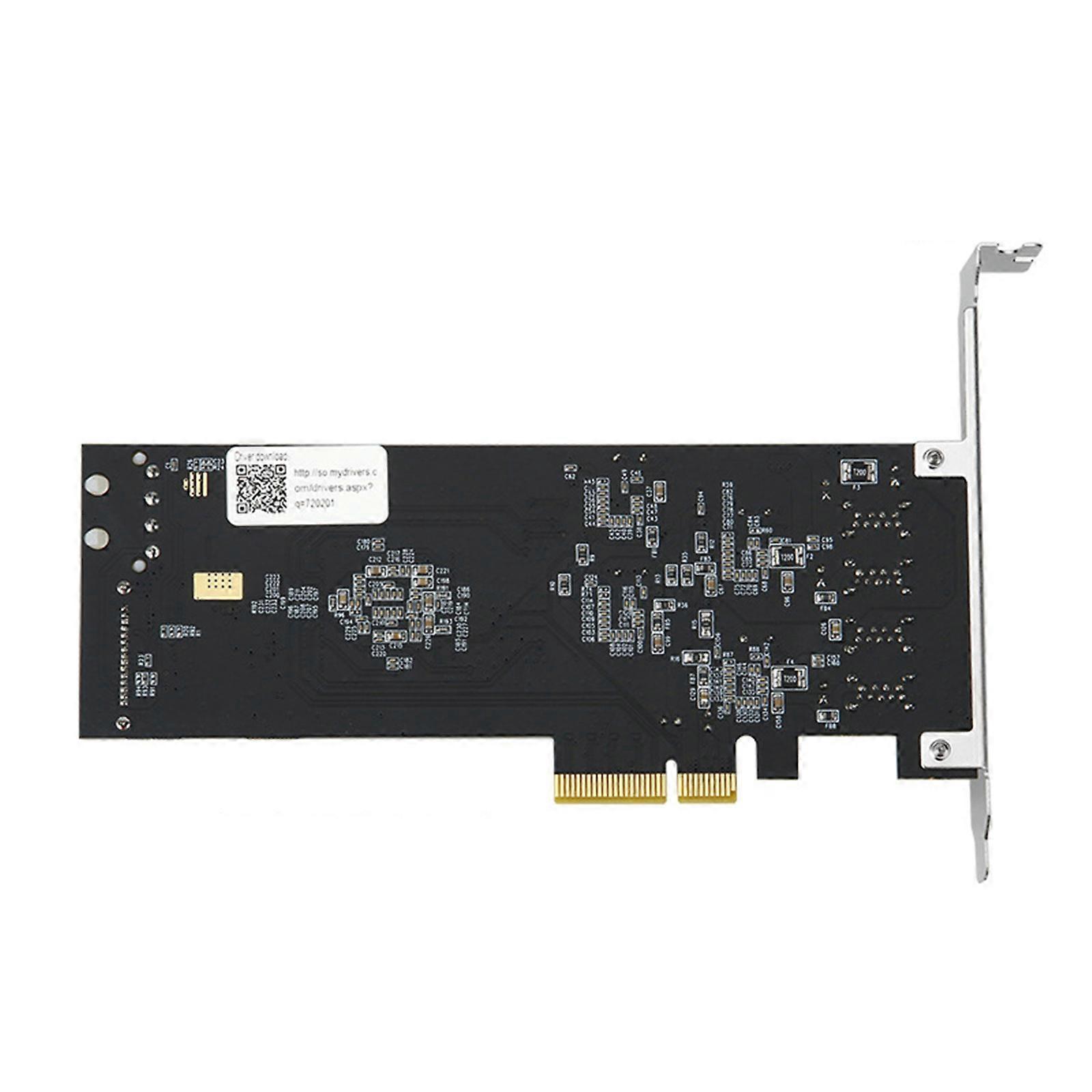 4 USB 3.0 Interfaces Expansion Card, PCIe X4 Connection, 5Gbps Speed Per Channel, Easy Installation Multicolor