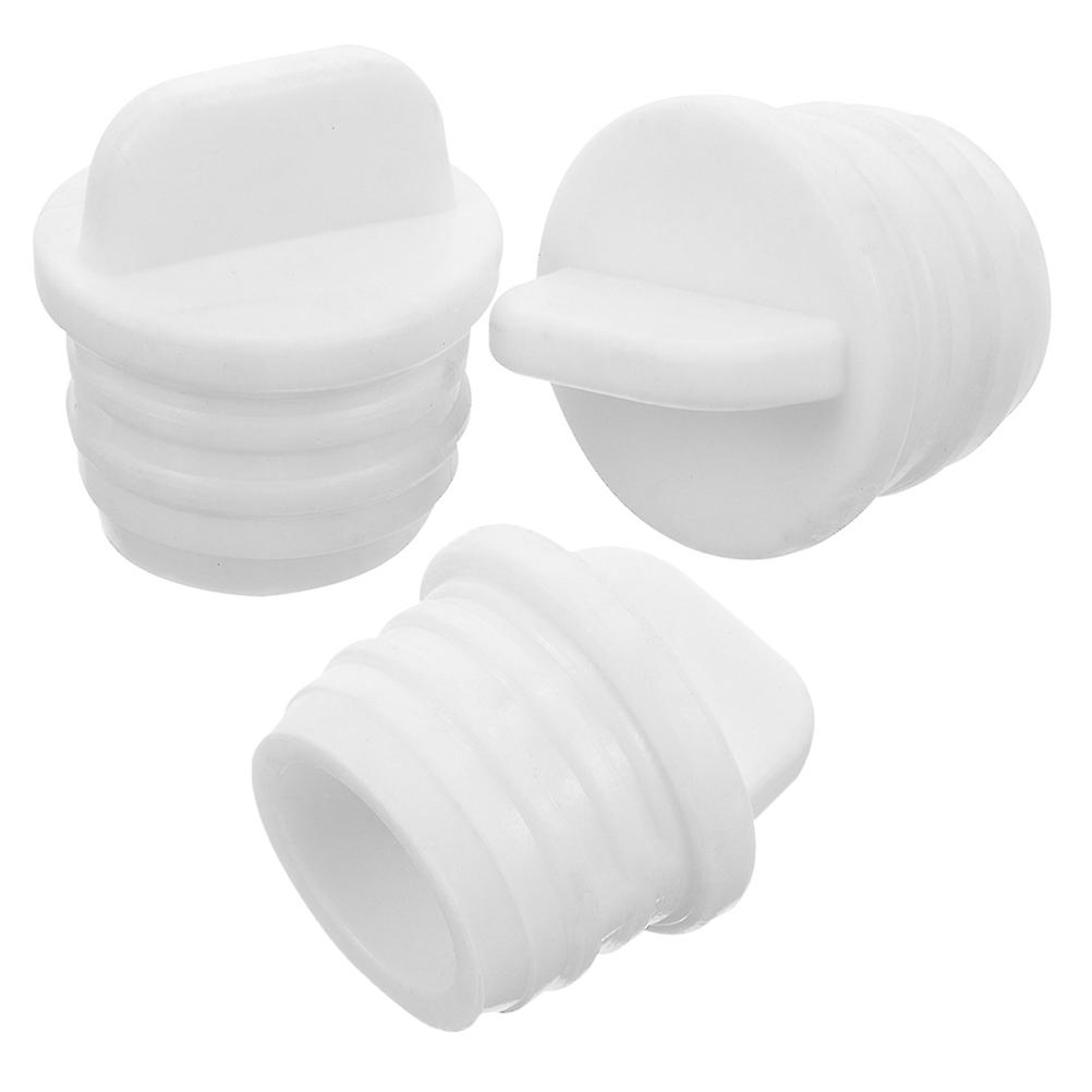 Mop Bucket Drain Plug Leakproof Stopper Replacement 3Pcs White Plug