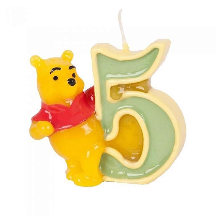 Winnie the Pooh 5 Number Candle