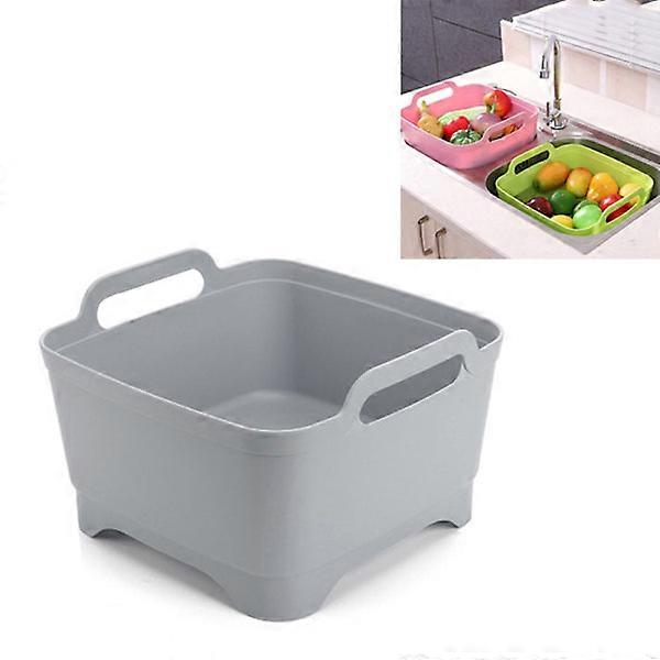 Portable sink with handle 2-pack - Grey
