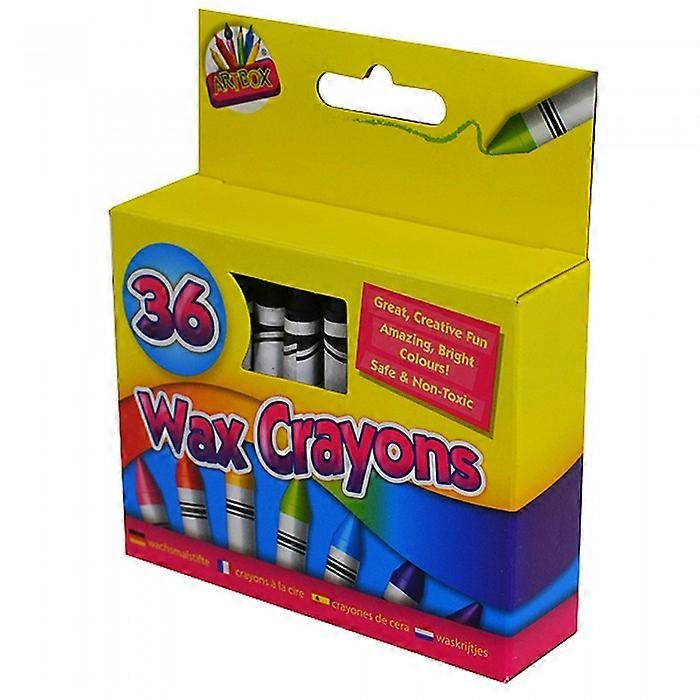 ArtBox 36 Wax Crayons And Sharpener
