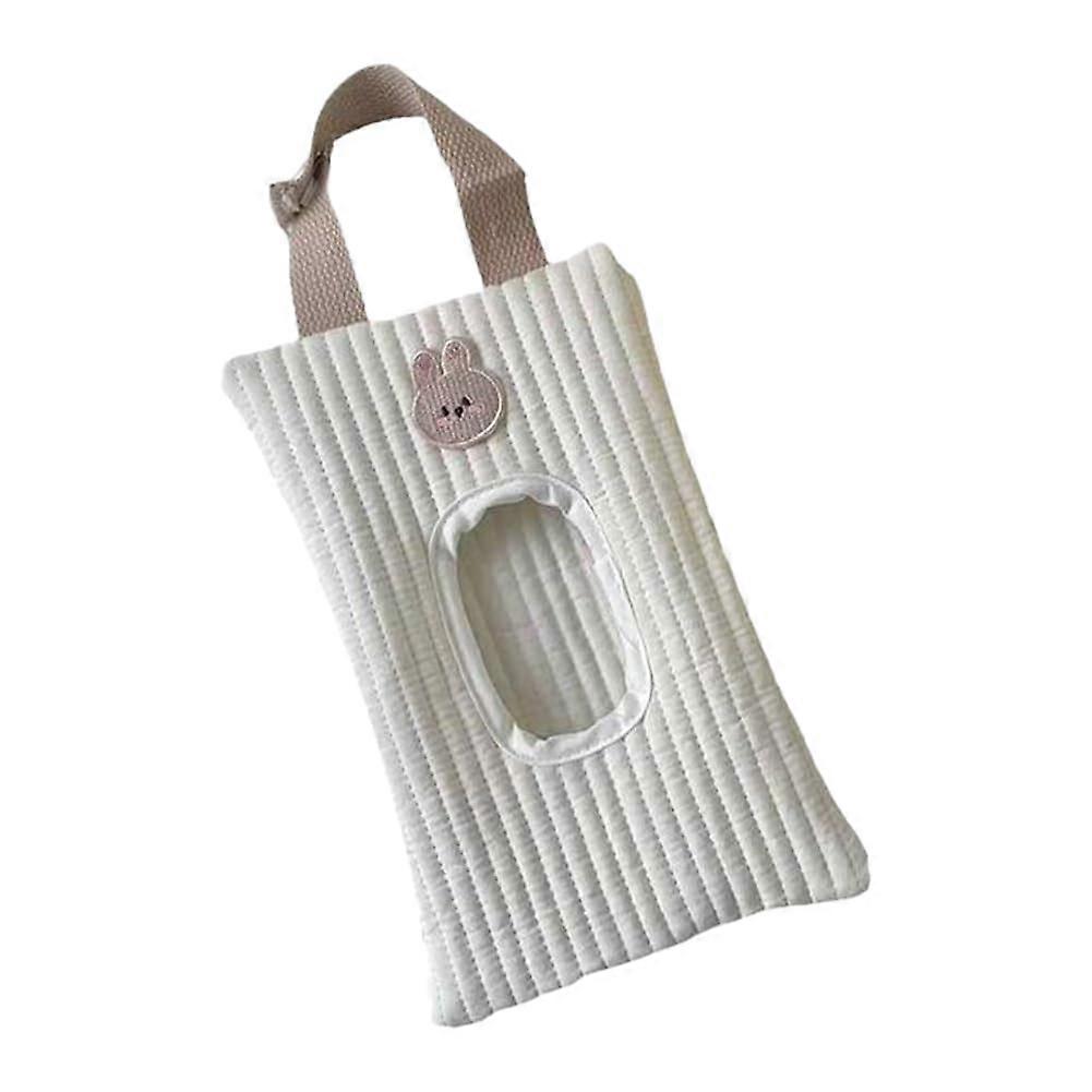 Flip-Top Tissue Box Cartoon Animal Design Hanging Bag for Wet Wipes and Tissues, Durable Storage Rack, Multi-Color Options