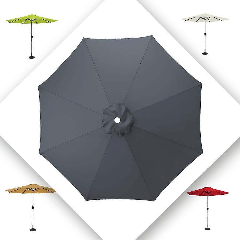 7.5ft 8Rib Patio Umbrella Replacement Canopy with UV Protection and FadeResistant Polyester