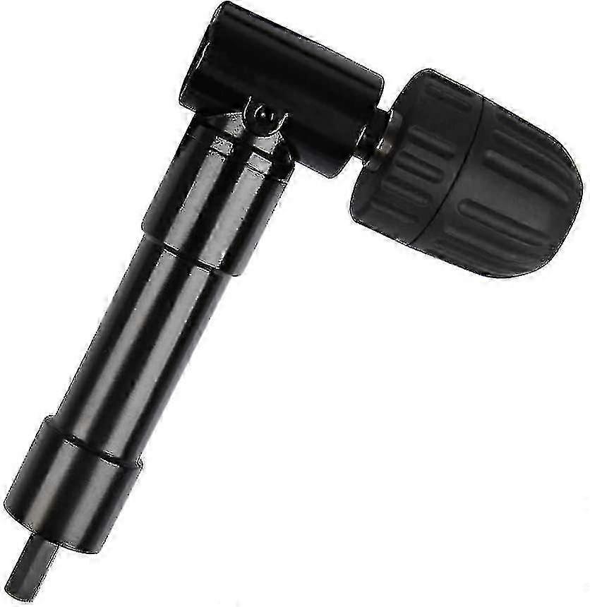 Self-tightening 90 Right Angle Chuck, Quick Release Elbow Drill Chuck Bit Screwdriver Angle Head Drill Bit Adapter hwyC