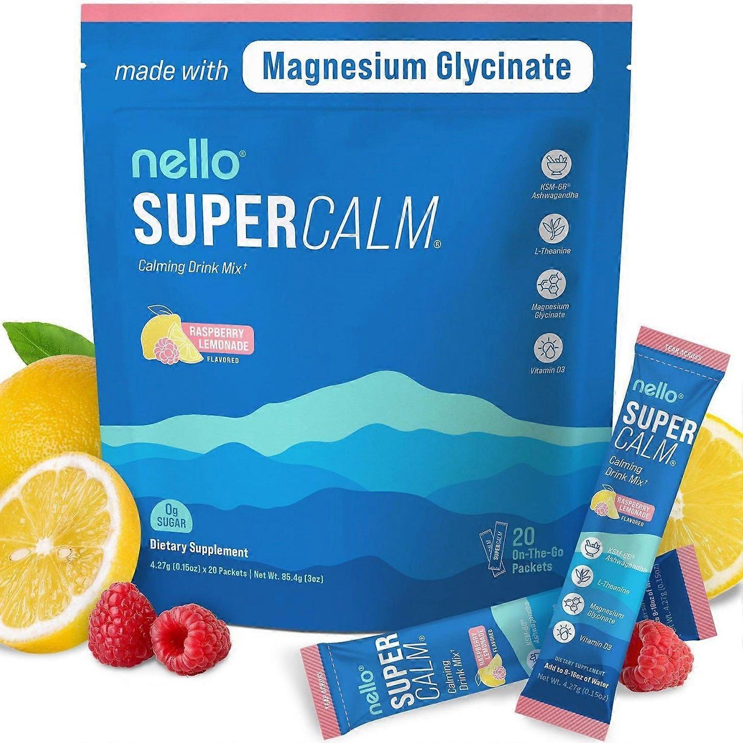 SupercalmRaspberry lemon water with theanine supports health-L