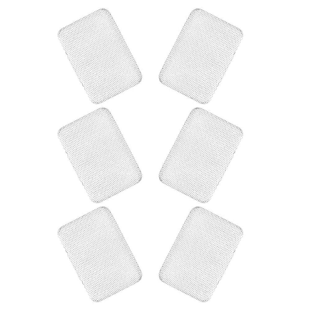 Reusable Silver Barbecue Mesh Mat for Grilling 6 Sheets Set