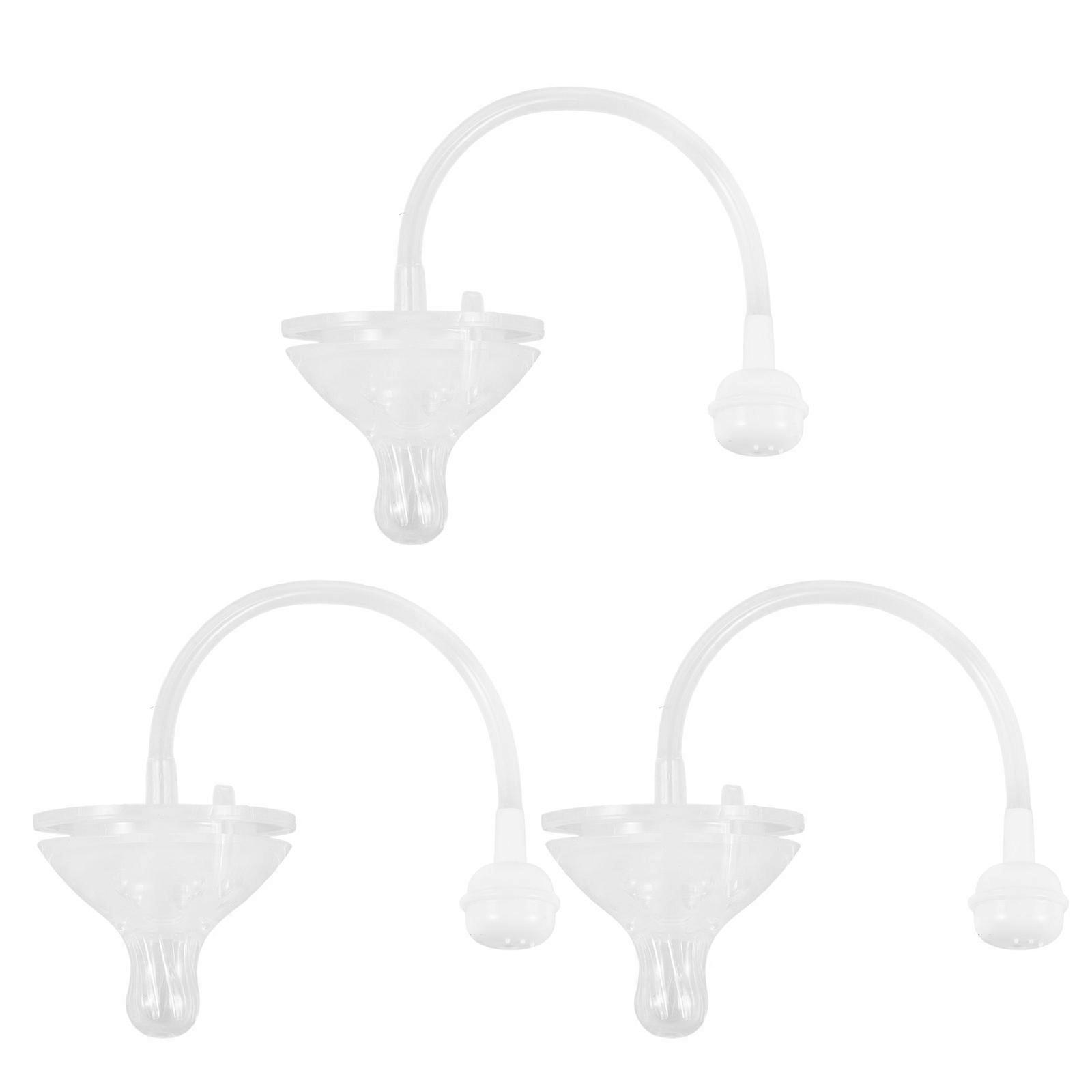 3 st silikon sugrörsnappar med viktboll för dricksflaskor