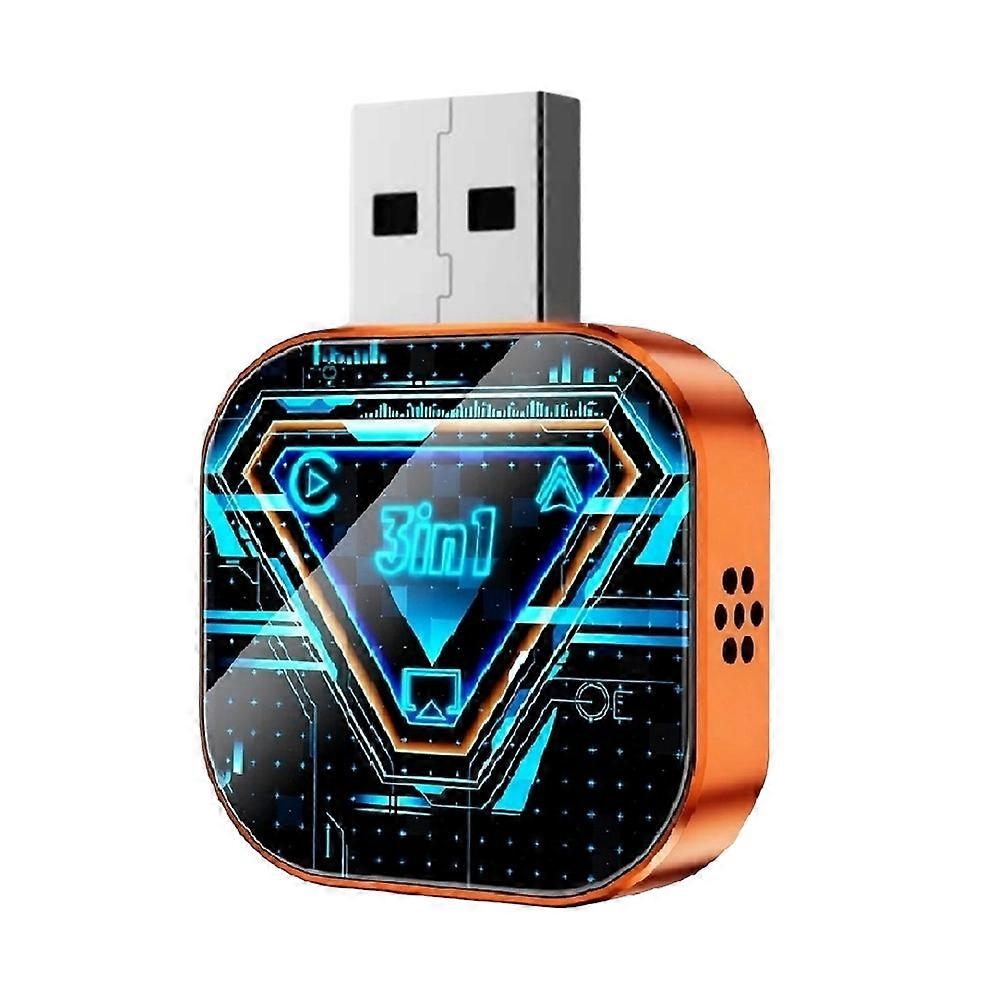 Wireless Carplay Adapter 3 In1 Airplay Android Auto Smart Carplay USB Dongle Plug Play Wired Carplay to Wireless