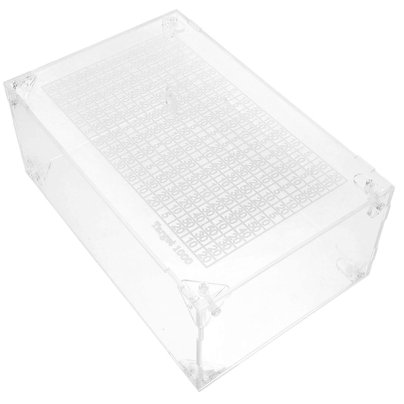 Acrylic Money Saving Box for Storage with Transparent Design