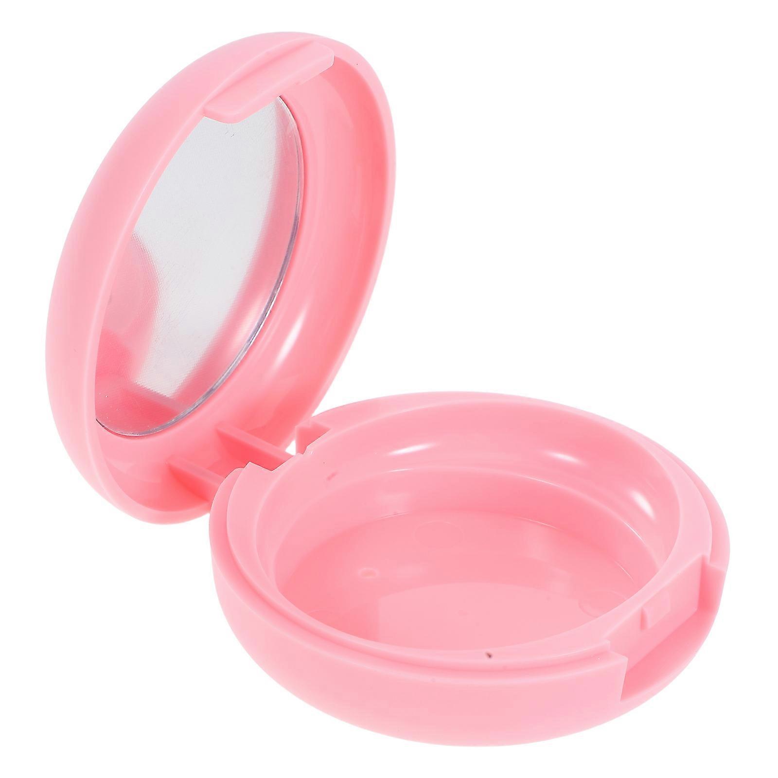 Blush Empty Cosmetic Case with Mirror for Makeup Portable Stylish Storage Box