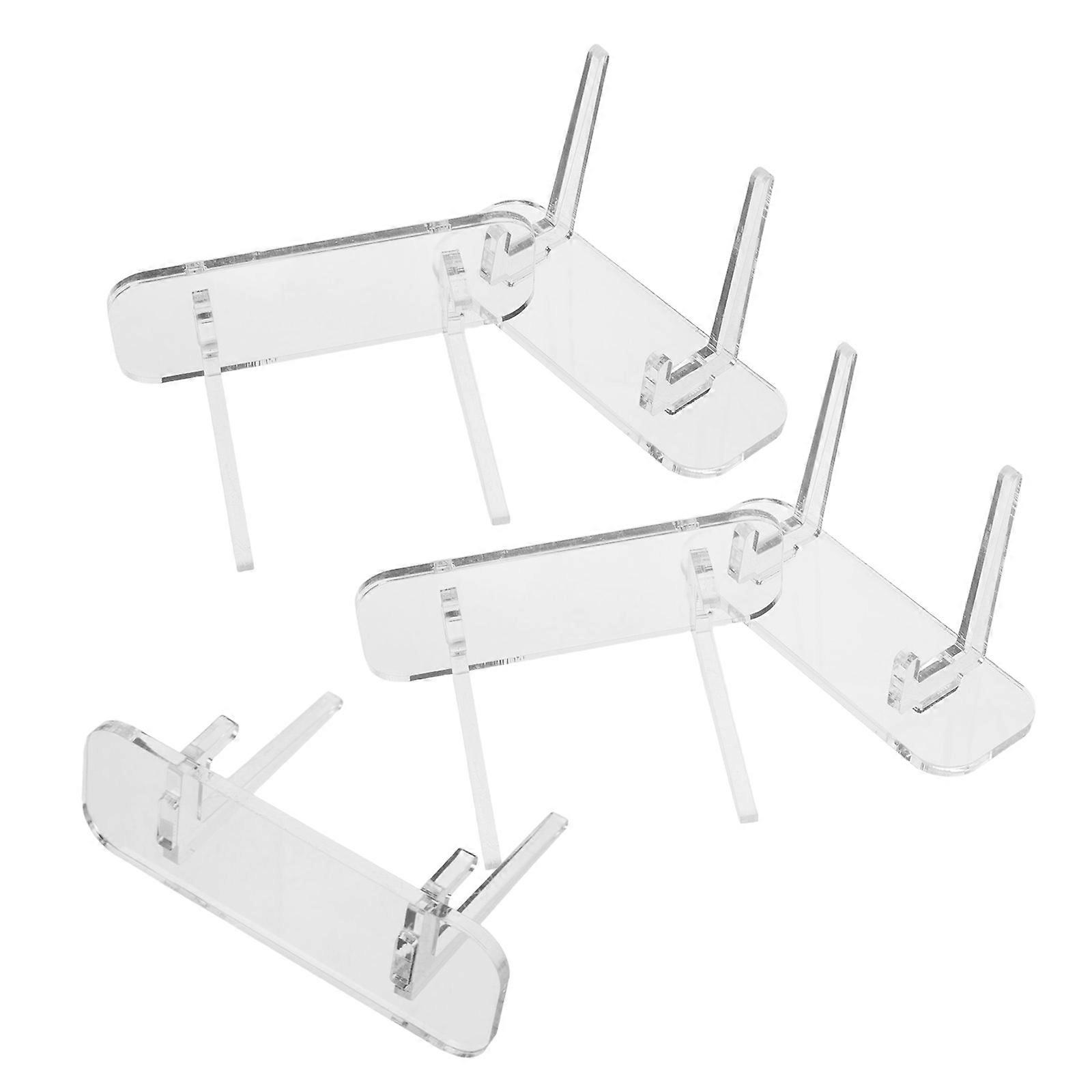 Transparent Acrylic Card Holder Stand for Home Desktop Organization and Display, and Stable Base, Universal Size