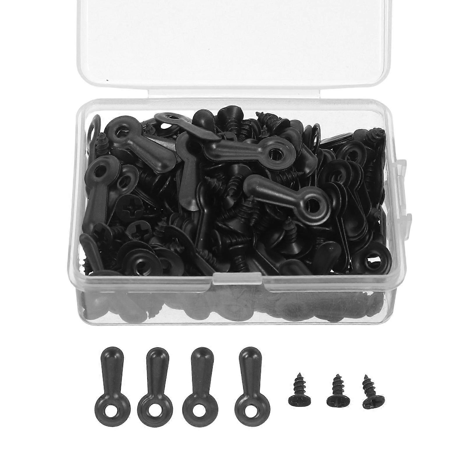 Picture Frame Backing Clips Black with Screws for Frame 160Pcs