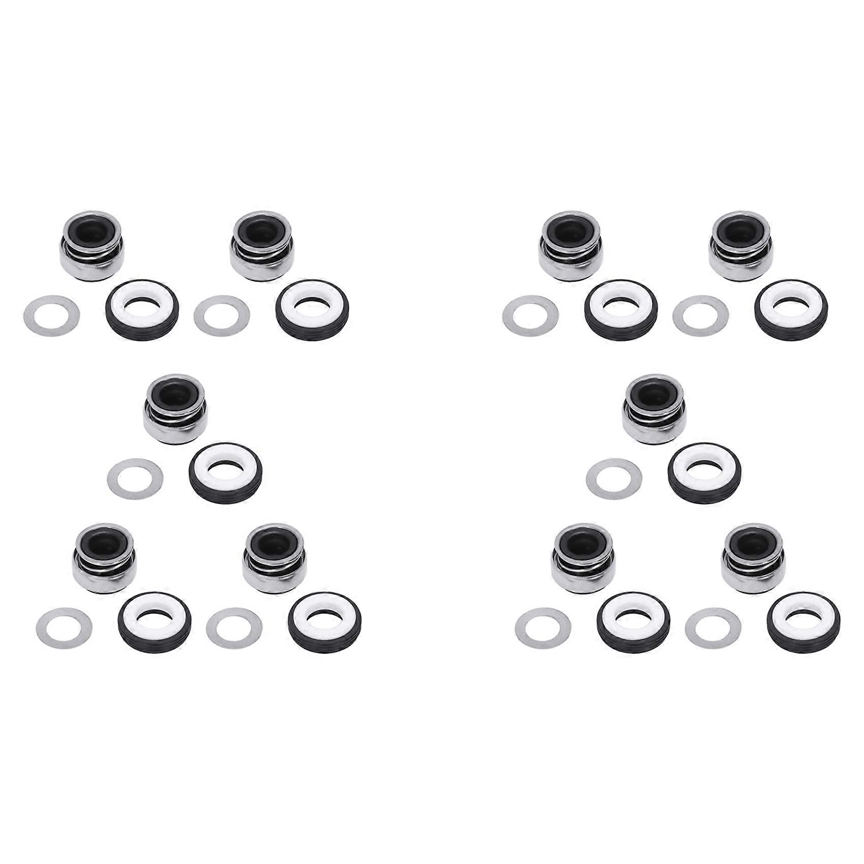 10X 12mm Coiled Spring Rubber Bellow Pump Mechanical Seal 301-12