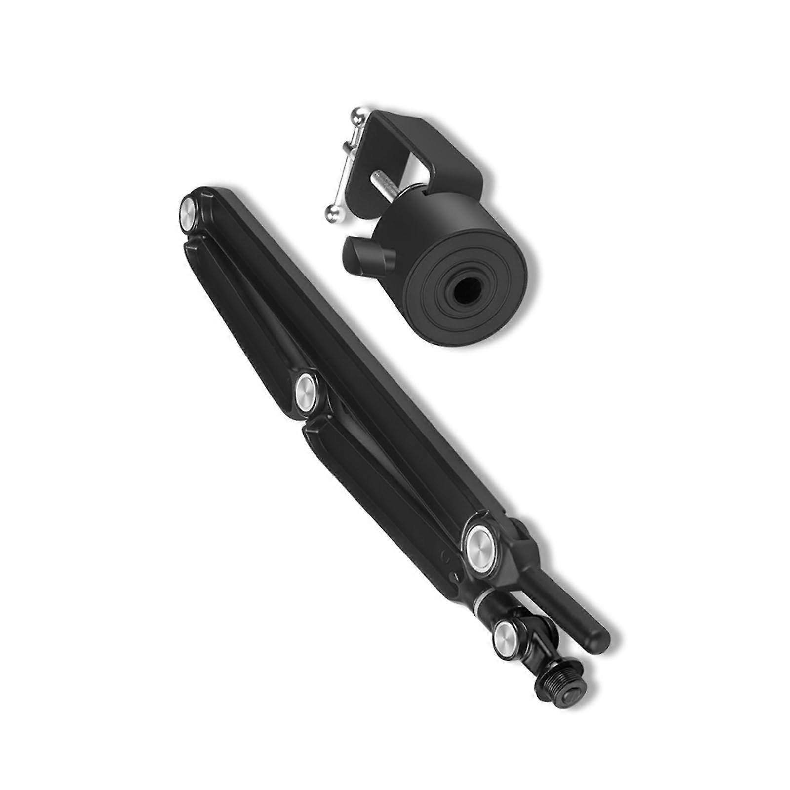 Microphone Suspension Boom Arm Stand 3 Section Adjustable Durable LED Positioning