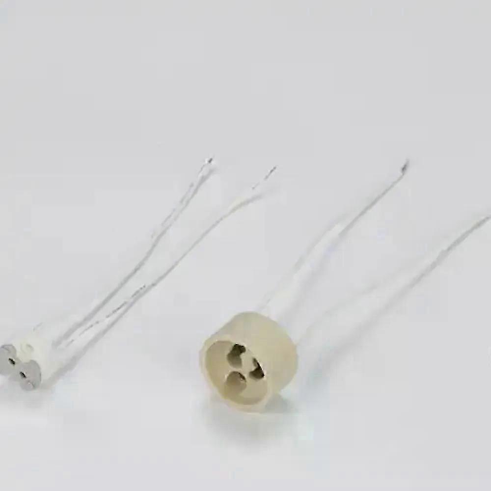 Gu10 Socket Base Ceramic LED Bulb Lamp Holder Wire Connector Adapter Wire Connector Socket