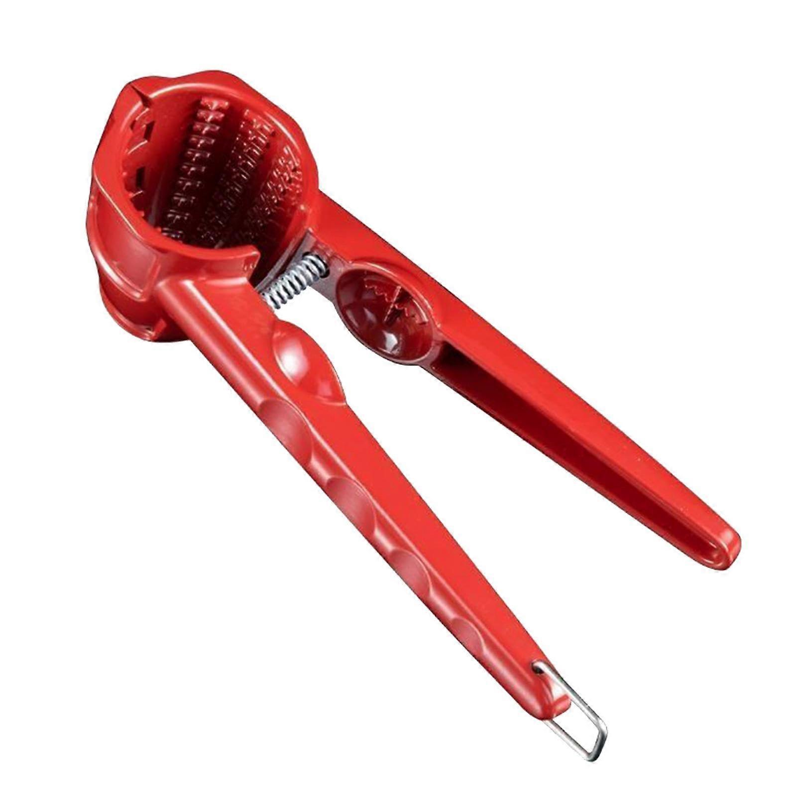 Nutcracker Nut Opener Heavy Duty Aluminum with Wooden Handle for Walnuts Almonds Hazelnuts Seafood