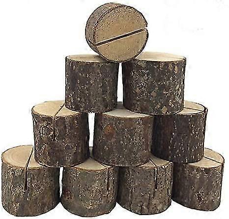 Holzstumpf-Kartenhalter 10 Stück