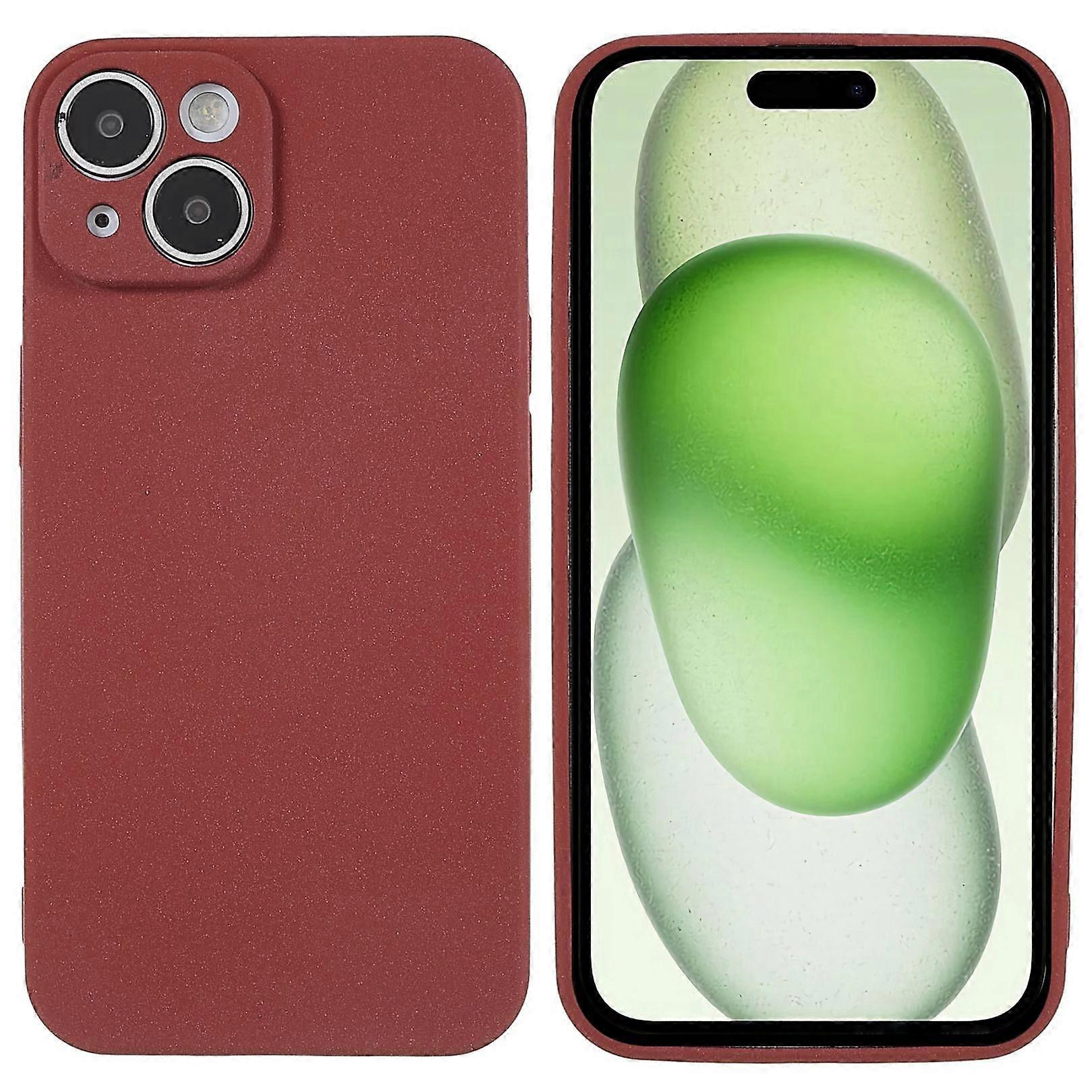 For iPhone 15 Plus Case TPU Anti-scratch Double-Sided Matte Phone Protector