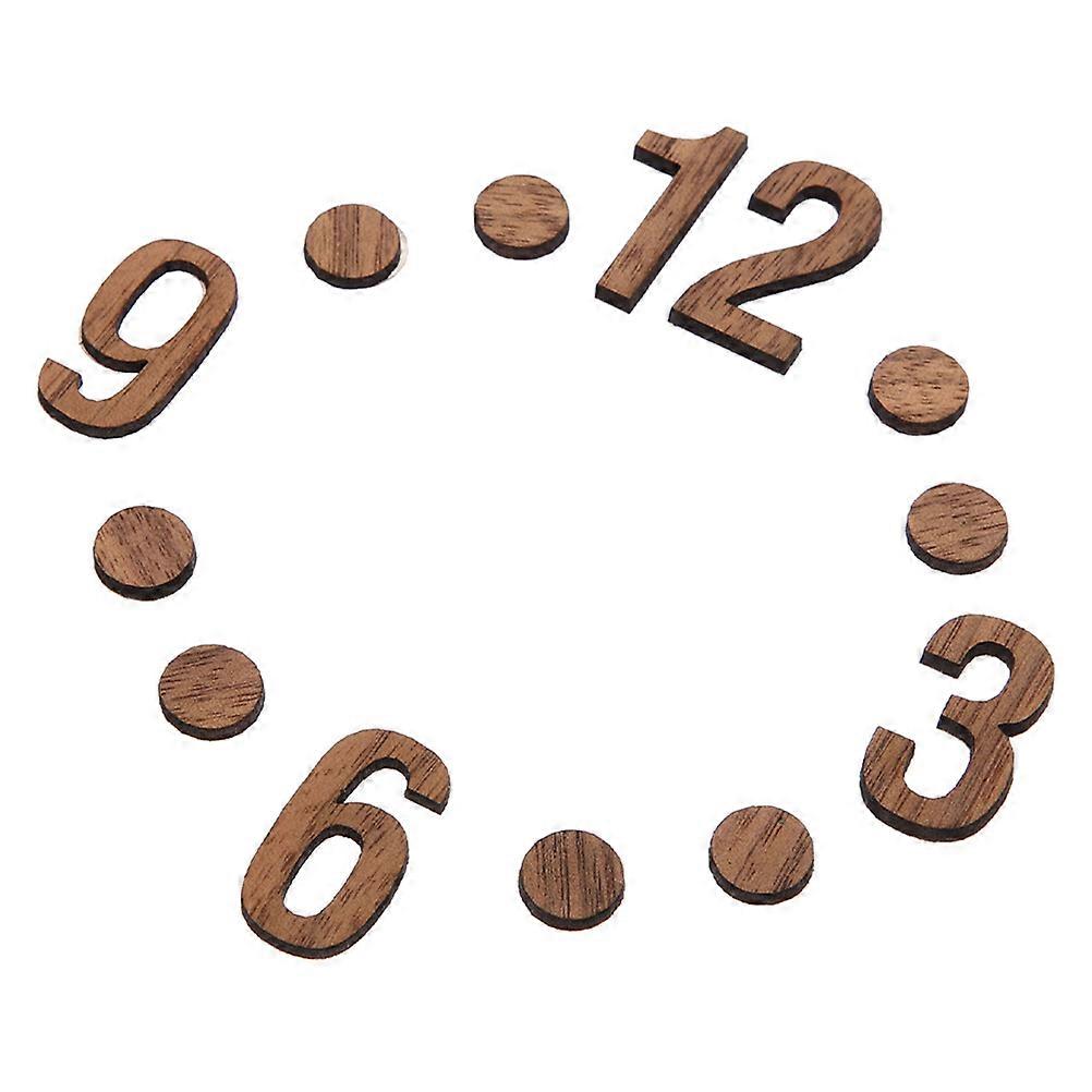 Clock Numbers Accessories Replacement Clock Numerals Diy Modern Design Coffee Color 1 Set