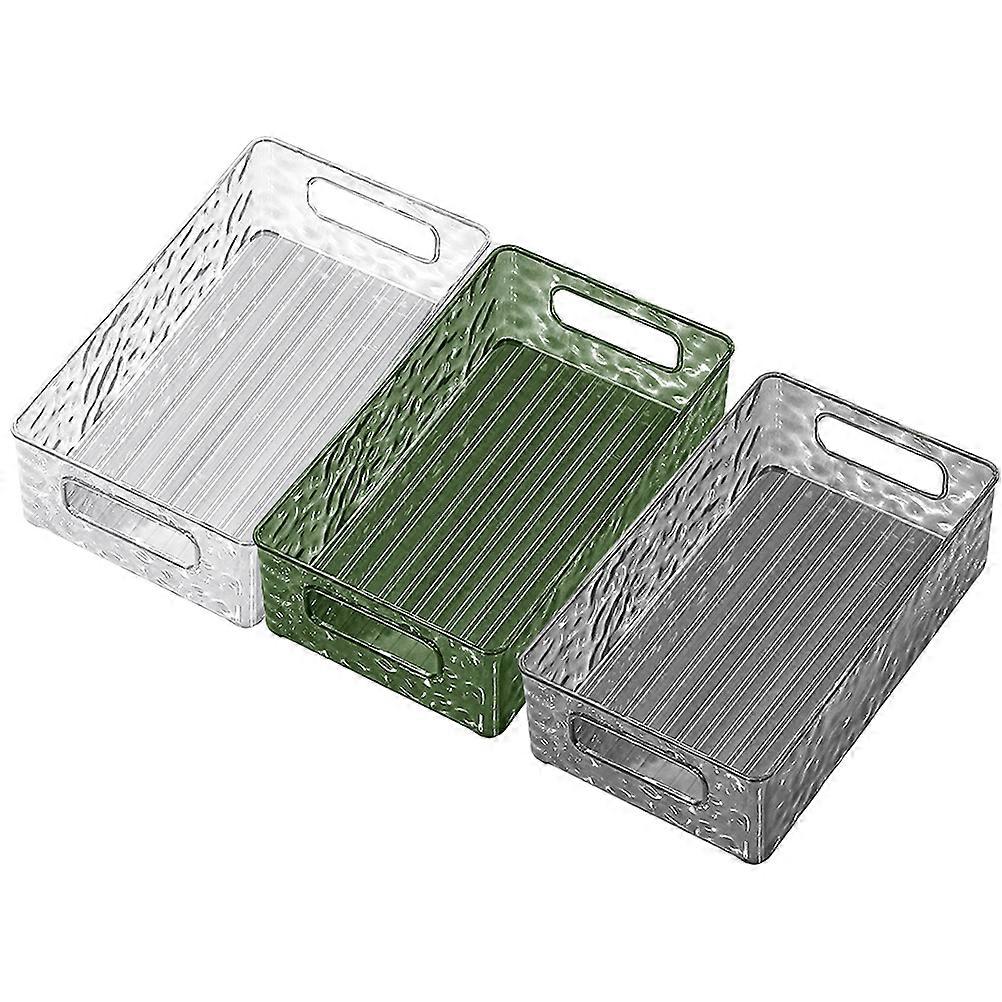 Counter Organizer Makeup Organizer for Kitchen Use 3Pcs with Handle