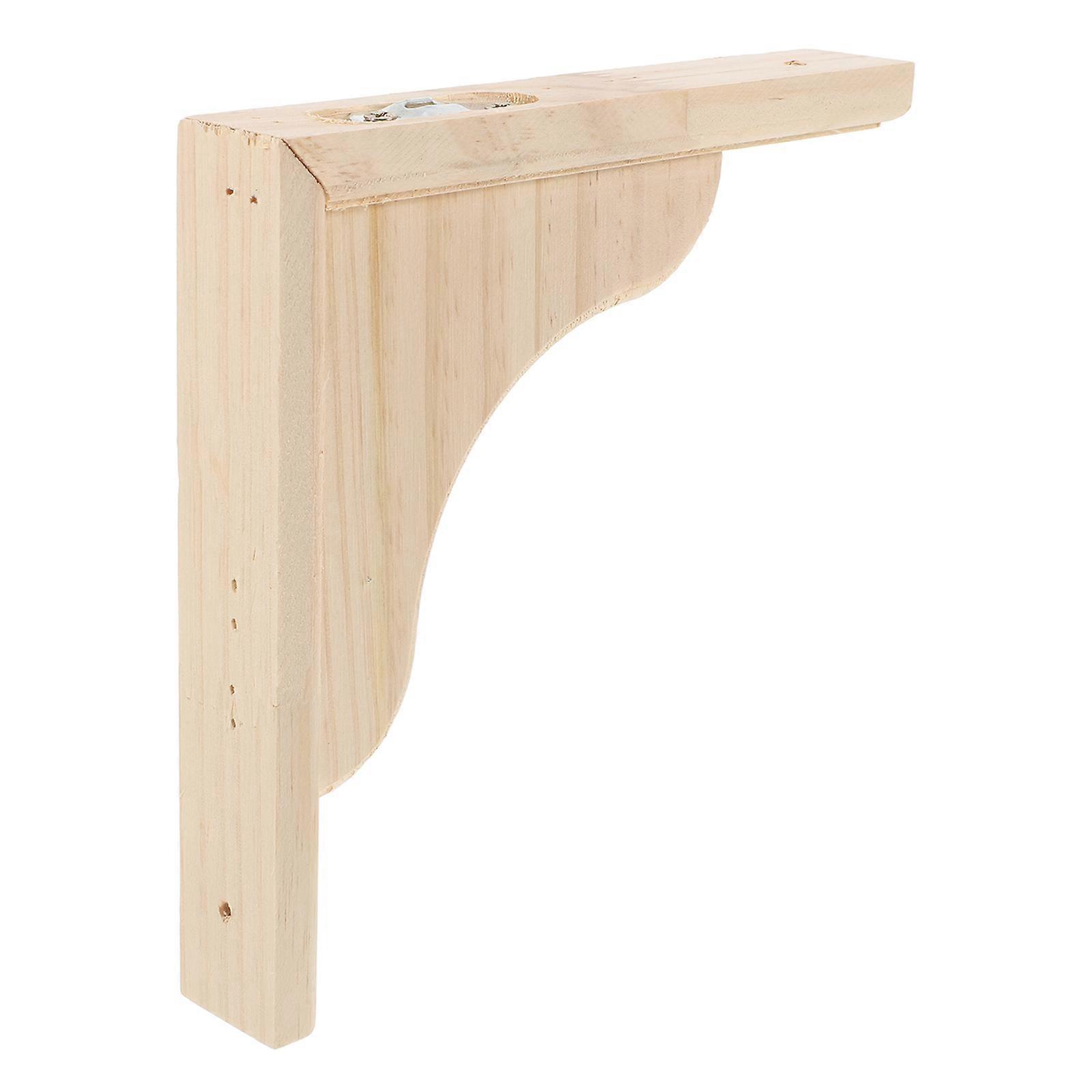 Triangular Wooden Shelf Bracket for Holding Decorative Wall Shelf Support