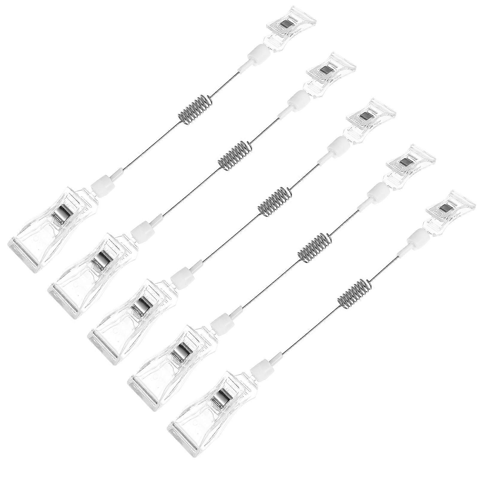 Advertising Display Clip for Shops with 5Pcs Dual-Head Clips