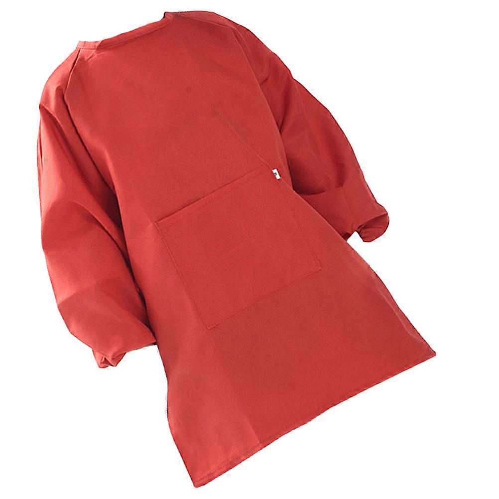 Smock Clothes Protector Function with 1Pcs Red Painting Coat Cover