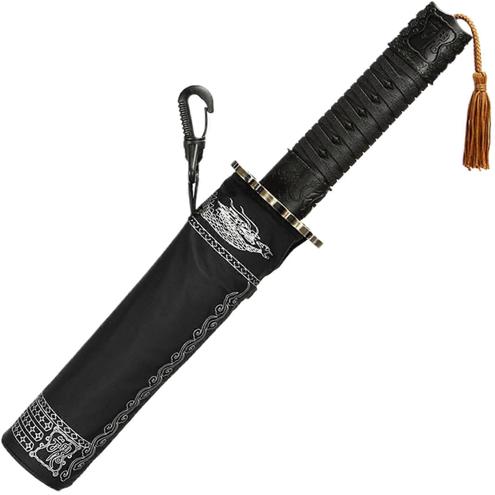 Sword Umbrella Automatic Open Close Windproof Rustproof Samurai Style for Men Cosplay Gift