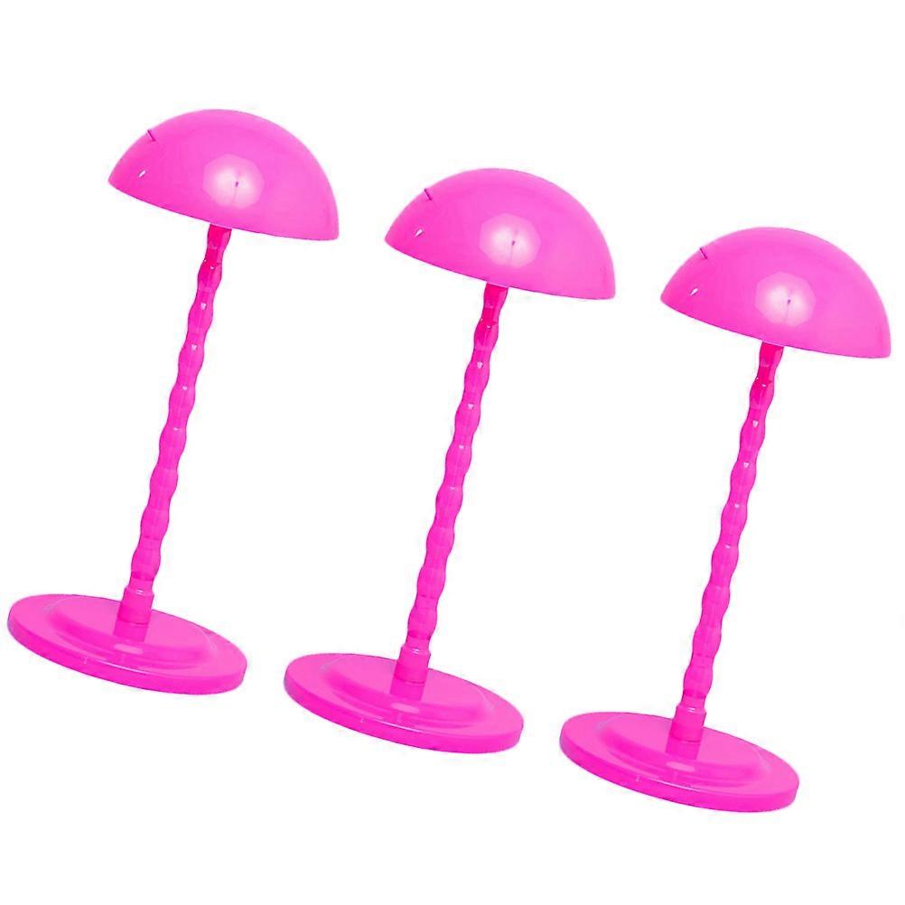Wig Holder 3Pcs Professional Wig Stand Holder for Display Use