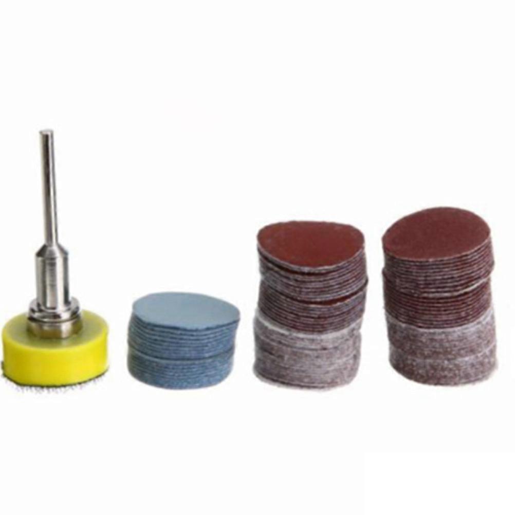 Replacement Sandpaper Disk Buffing & Polishing Pads 1 Inch Drill Grinder Rotary Tools 100Pcs