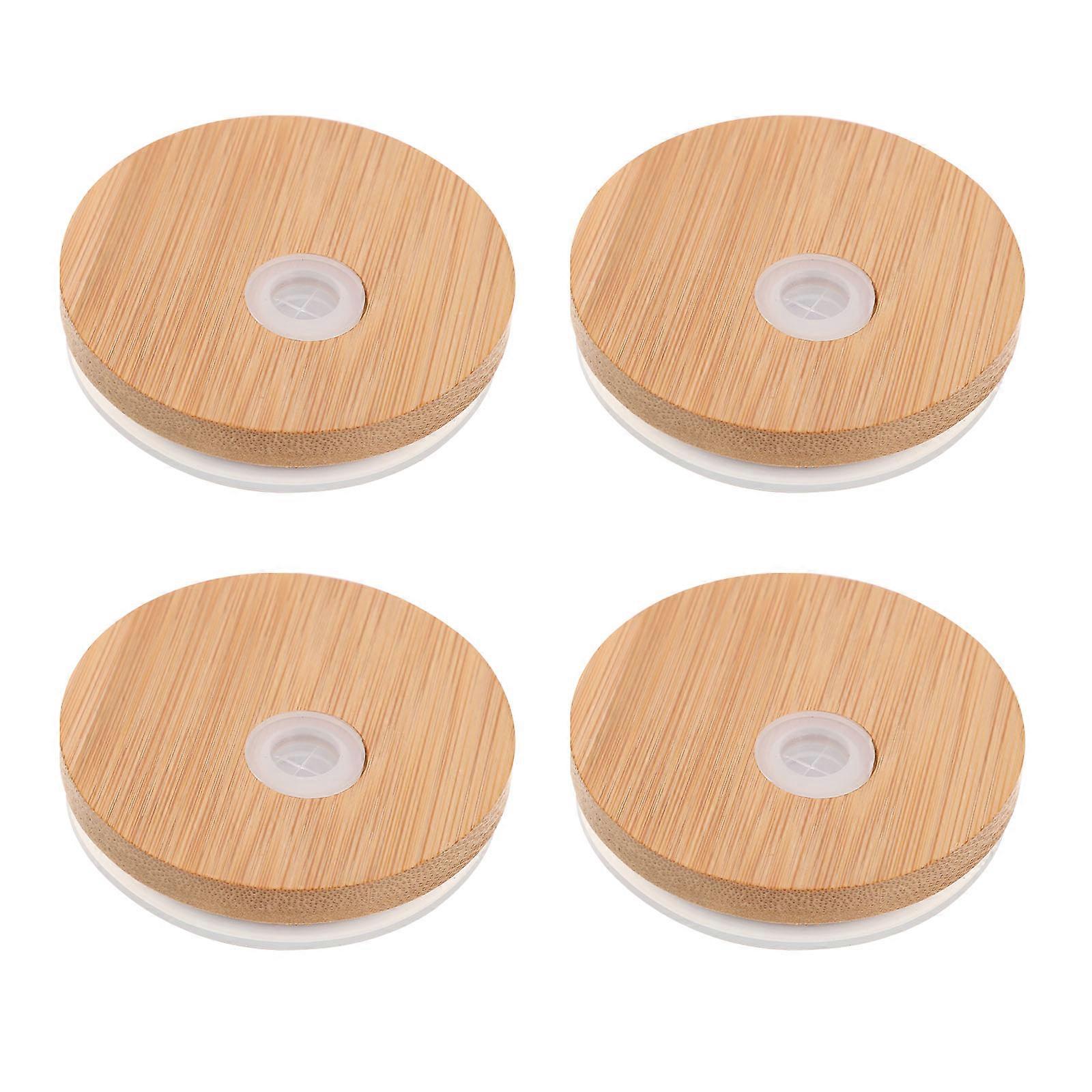 Lids For Mason Jars Practical Jar Lids Camping Leak-Proof Round 4Pack